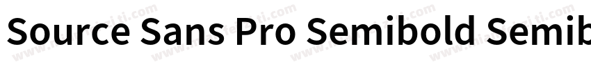 Source Sans Pro Semibold Semibold字体转换